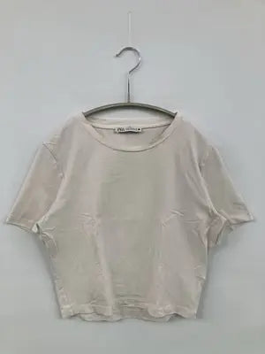 ZARA/ザラ/Tシャツ/カットソー/トップス/アイボリー/M