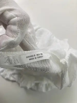 ZARA/ザラ/シャツ/ブラウス/トップス/ホワイト/USA S