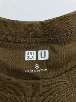 UNIQLO/ユニクロ/Tシャツ/カットソー/トップス/ブラウン/S