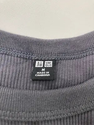 UNIQLO/ユニクロ/Tシャツ/カットソー/トップス/グレー/M
