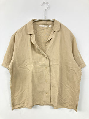 UNIQLO/ユニクロ/シャツ/ブラウス/トップス/ベージュ/M