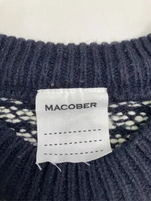 MACOBER/ニット/セーター/トップス/ネイビー