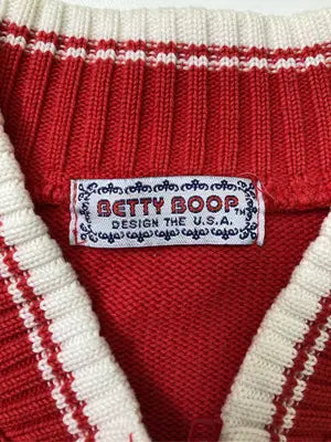 Betty・Boop/ベティブープ/ニット/セーター/トップス/レッド