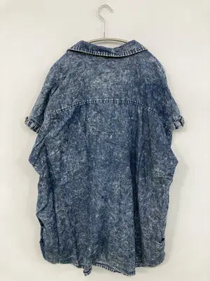 Lutique/ルティーク/シャツ/ブラウス/トップス/ブルー/4L