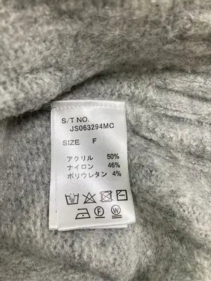 JEANASIS/ジーナシス/ニット/セーター/トップス/グレー/F