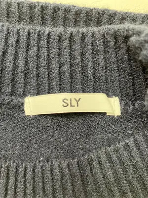 SLY/スライ/ニット/セーター/トップス/ネイビー/1