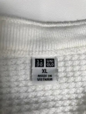 UNIQLO/ユニクロ/Tシャツ/カットソー/トップス/ホワイト/XL