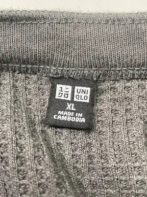 UNIQLO/ユニクロ/Tシャツ/カットソー/トップス/グレー/XL