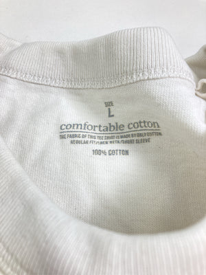 comfortable cotton/Tシャツ/カットソー/トップス/ホワイト/L