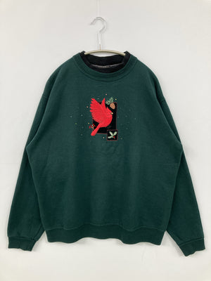 top stitch/スウェット/トップス/グリーン/L
