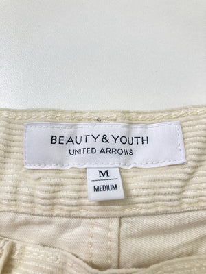 BEAUTY&YOUTH/ビューティーアンドユース/スラックス/パンツ/アイボリー/M