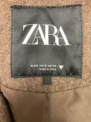 ZARA/ザラ/ステンカラーコート/ジャケット/アウター/ブラウン/EUR S