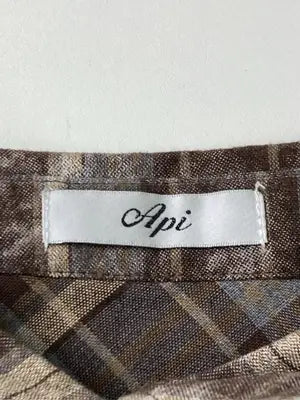 Api/シャツ/ブラウス/トップス/ブラウン/L