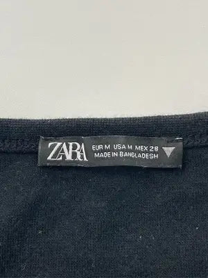 ZARA/ザラ/Tシャツ/カットソー/トップス/ブラック/USA M