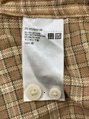 UNIQLO/ユニクロ/シャツ/ブラウス/トップス/ベージュ/M