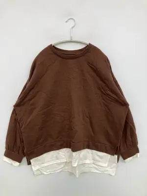 Tシャツ/カットソー/トップス/ブラウン/F