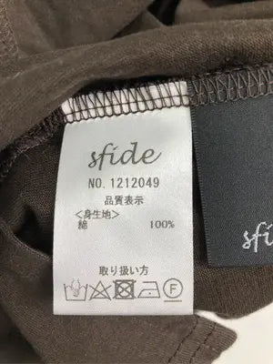 sfide/Tシャツ/カットソー/トップス/ブラウン
