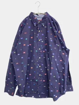 HAGGAR CASUALS/シャツ/ブラウス/トップス/ネイビー/XL