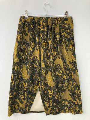 ANTIQUA/アンティカ/ミモレ/半端丈スカート/スカート/イエロー