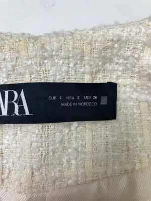 ZARA/ザラ/ノーカラージャケット/ジャケット/アウター/アイボリー/EUR S/USA S/MEX 26