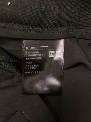 UNIQLO/ユニクロ/スラックス/パンツ/ブラック/ウエスト58cm ヒップ85cm
