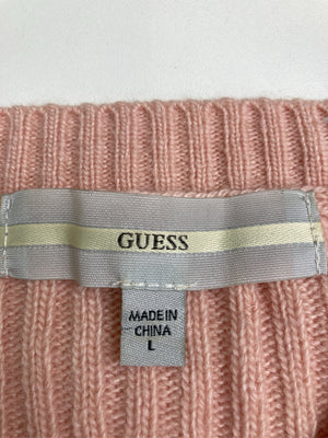 GUESS/ゲス/ニット/セーター/トップス/ピンク/L