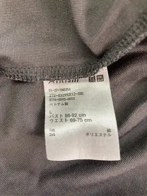 UNIQLO/ユニクロ/Tシャツ/カットソー/トップス/グレー/L