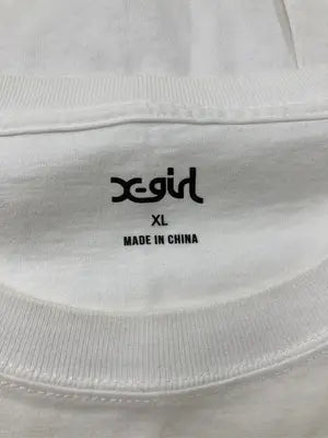 X-GIRL/エックスガール/Tシャツ/カットソー/トップス/ホワイト/XL