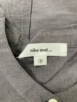 niko and .../ニコアンド/シャツ/ブラウス/トップス/グレー/3