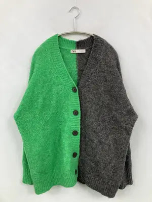 ZARA/ザラ/カーディガン/ボレロ/トップス/グリーン/M
