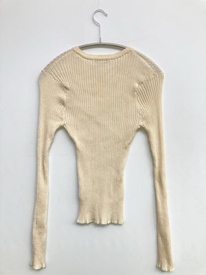 mystic/ミスティック/ニット/セーター/トップス/ベージュ/F