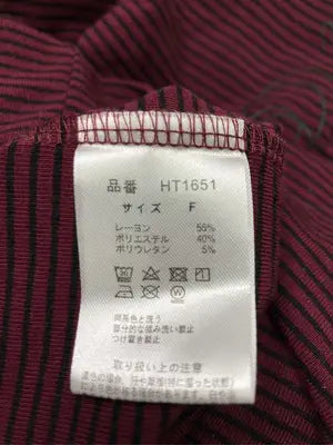 HTH/Tシャツ/カットソー/トップス/レッド/F