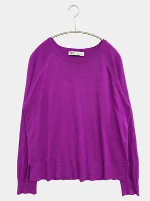 ZARA/ザラ/ニット/セーター/トップス/パープル/USA S