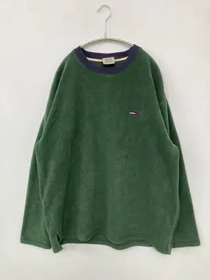 TOMMY JEANS/トミージーンズ/スウェット/トップス/グリーン/L