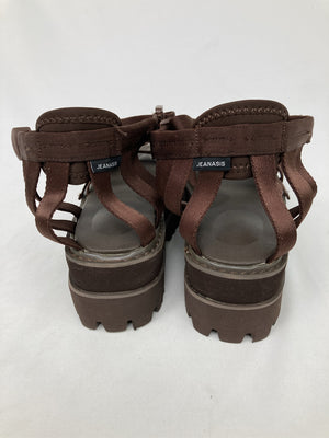 JEANASIS/ジーナシス/サンダル/シューズ/ブラウン