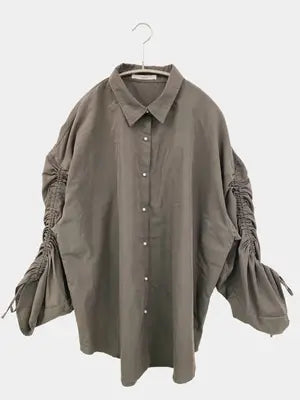 Thevon./ザボン/シャツ/ブラウス/トップス/グレー/F