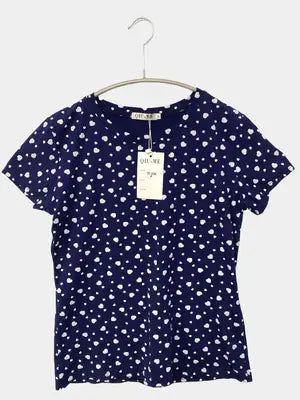 QIU-ME/Tシャツ/カットソー/トップス/ネイビー/P
