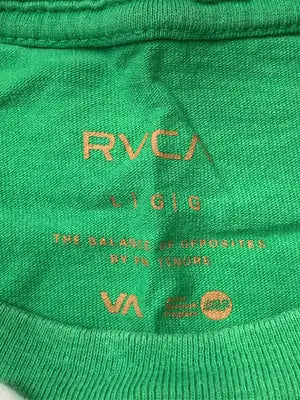 RVCA/ルーカ/Tシャツ/カットソー/トップス/グリーン/L