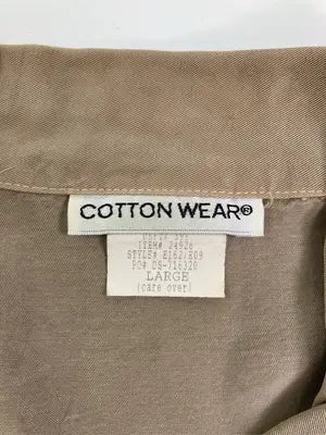 COTTON WEAR/シャツ/ブラウス/トップス/ベージュ/LARGE