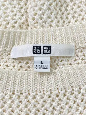 UNIQLO/ユニクロ/ニット/セーター/トップス/アイボリー/L