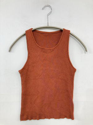 タンクトップ/トップス/ブラウン/F