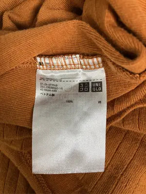 UNIQLO/ユニクロ/Tシャツ/カットソー/トップス/オレンジ/L