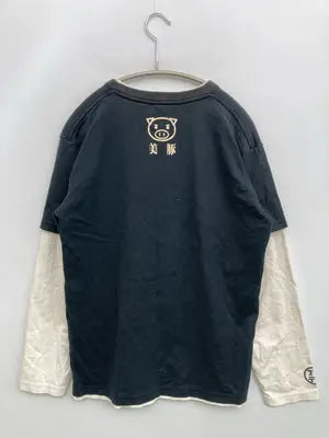 豊天商店/Tシャツ/カットソー/トップス/ブラック/M
