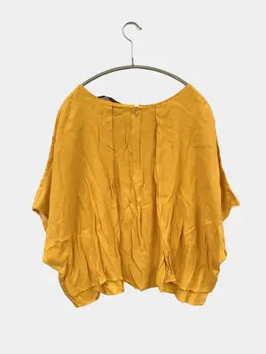 ZARA BASIC/ザラベーシック/シャツ/ブラウス/トップス/イエロー/L