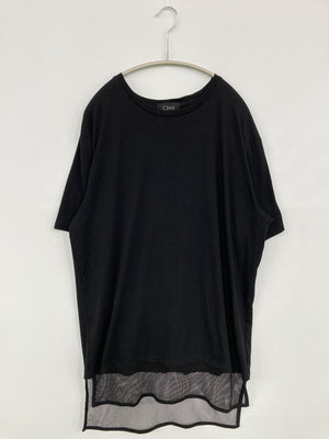 C2H4/Tシャツ/カットソー/トップス/ブラック/L