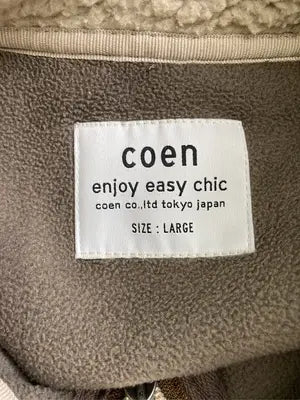 coen/コーエン/スウェット/トップス/ベージュ/LARGE