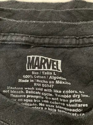 MARVEL/マーベル/Tシャツ/カットソー/トップス/ブラック/L