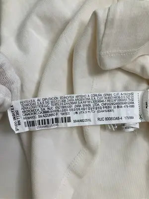 ZARA/ザラ/Tシャツ/カットソー/トップス/アイボリー/USA L