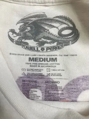 POWELL PERALTA/Tシャツ/カットソー/トップス/ホワイト/MEDIUM