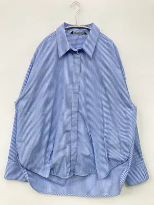 ZARA/ザラ/シャツ/ブラウス/トップス/ブルー/XL